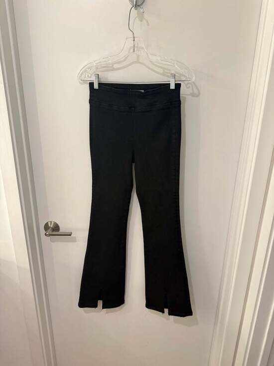 FRAME Denim - FRAME The Jet Set High Rise Flare Pull-On Black Jeans Sz 1